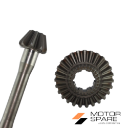 Coppia Conica Inferiore Pignone Corona Motozappa Barbieri Condor 27 Denti 9 27 Rif. Orig. 01011+01012