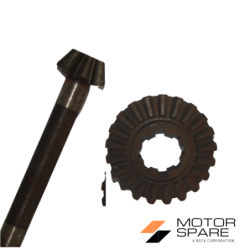 Coppia Conica Inferiore Pignone Corona Motozappa Barbieri Cortina Denti 7 21 Rif. Orig. 1306009-30026