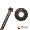 Coppia Conica Inferiore Pignone Corona Motozappa Barbieri Ghepard Denti 7 24 Rif. Orig. 6802502+680250