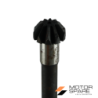 Coppia Conica Pignone Corona Albero Asse Motozappa Brumi Pulce Denti 10 18 Esagono 19mm