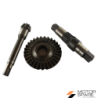 Coppia Conica Inferiore Pignone Corona Albero Asse con Chiavetta Motozappa MAG 2P 2PS 85