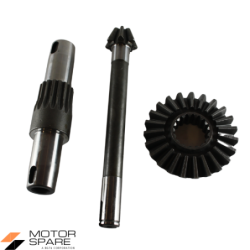 Coppia Conica Pignone Corona Albero Asse Porta Fresa Motozappa MAG J52