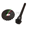 Coppia Conica Inferiore Pignone Corona Motocoltivatore Adriatica Omega Furetto Denti 8 23 Rif. Orig. 15.07.2.1010 + 15.07.1.1010
