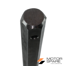 Asse Esagonale Motozappa Pasbo G72 G73 G83 Esagono 27mm Lunghezza 290mm Interasse Fori 237mm