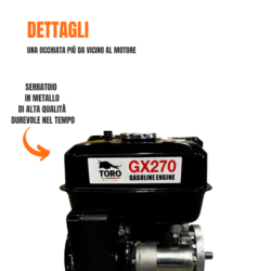 MOTORE COMPLETO CON AVVIAMENTO ELETTRICO TORO MOTORI TMHD270AV
