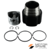 KIT CILINDRO PISTONE COMPLETO SERIE SEGMENTI MOTORE RUGGERINI RD80 RD81 CAMERA CENTRALE DIAMETRO 80mm Rif. Orig. 00203R0190+2336