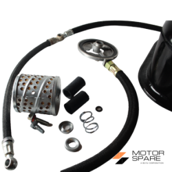 KIT SERBATOIO TAPPO SUPPORTO FILTRO NAFTA CON GUARNIZIONE TASSELLI TUBI E ACCESSORI LOMBARDINI LDA450 LDA451 LDA510 3LD450