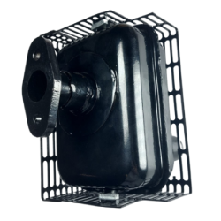 MARMITTA QUADRATA CON PROTEZIONE MOTORE LOMBARDINI RUGGERINI LDA450 LDA451 LDA510 3LD450 3LD451 3LD510 Rif. Orig. 5460.432