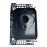 MARMITTA QUADRATA CON PROTEZIONE MOTORE LOMBARDINI RUGGERINI LDA450 LDA451 LDA510 3LD450 3LD451 3LD510 Rif. Orig. 5460.432