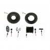 MOZZO RUOTA + CUSCINETTO 6000 ANTERIORE MINIATV RAPTOR 49CC 2 TEMPI