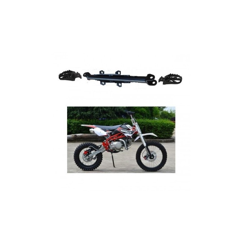 SET PEDALINE E SUPPORTO PIT BIKE SCORPION DESTRA E SINISTRA POGGIA PIEDI