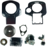 KIT CONVOGLIATORI CON AVVIAMENTO ELETTRICO COMPLETO DI VOLANO MARMITTA E ACCESSORI MOTORE LOMBARDINI 6LD325 6LD360 6LD400