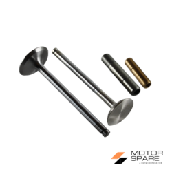 KIT VALVOLE ASPIRAZIONE E SCARICO E GUIDE VALVOLE MOTORE LOMBARDINI LDA450 LDA451 LDA510 3LD450 3LD451 3LD510