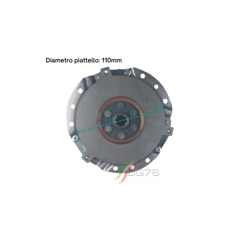 Frizione Bidisco Motocoltivatore Goldoni Diametro 110mm Denti 8