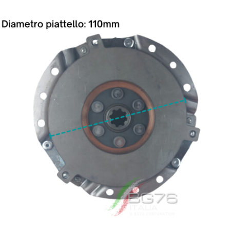 Frizione Bidisco Motocoltivatore Goldoni Diametro 110mm Denti 8