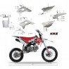 CARENE PLASTICHE KRZ PIT BIKE CROSS KAYO BIANCHE KIT COMPLETO