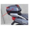 PLASTICA SUPERIORE PORTAPACCHI BAULETTO POSTERIORE - bici elettrica scooter sky II tipo z-tech