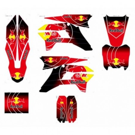 ADESIVI RED BULL X PLASTICHE KRZ PIT BIKE By Kayo Sticker