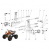 MARMITTA completa QUAD 125 SPORT - miniquad 4 tempi