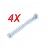 kit 4PZ PERNI SUPPORTI MANUBRIO 13cm 8mm DADI BULLONI VITI FISSAGGIO