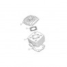 CILINDRO + GUARNIZIONE DEL MOTORE 50cc ARIA TIPO MORINI - 9hp minicross 2 tempi