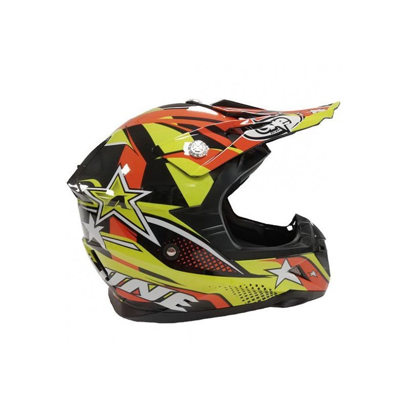 CASCO ONE OFF ROAD STAR COLORE GIALLO/ARANCIO TG. S