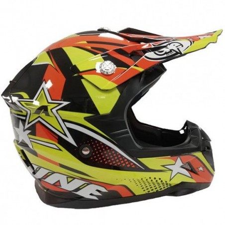 CASCO ONE OFF ROAD STAR COLORE GIALLO/ARANCIO TG. L