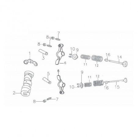 set completo valvole testa blocco motore 110cc kayo atv quad pit bike