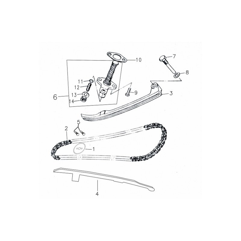 KIT DISTRIBUZIONE BLOCCO MOTORE YX160CC PIT BIKE KAYO