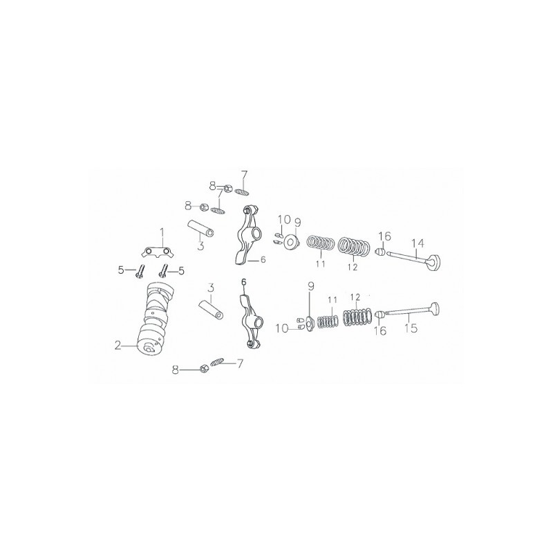 set completo valvole testa blocco motore YX160CC