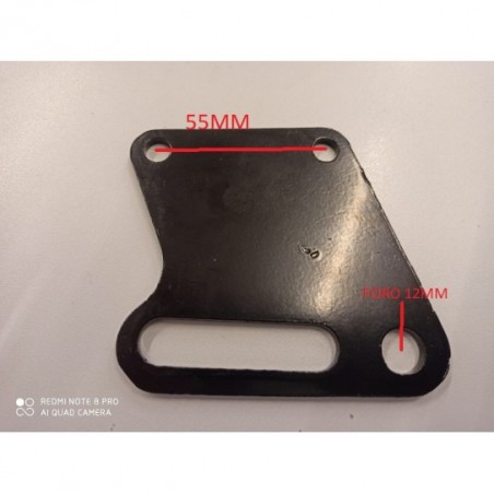 PIASTRA ADATTATTORE SUPPORTO FRENO POSTERIORE PIT BIKE CROSS