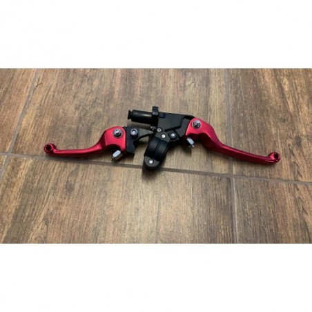 1 CP LEVA FRIZIONE LEVA FRENO PIT BIKE CNC ROSSO RACING