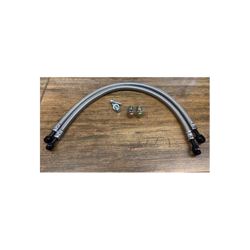 COPPIA TUBI + SET KIT VITI DI FISSAGGIO RADIATORE OLIO RAFFREDDAMENTO PER QUAD KAYO A 200