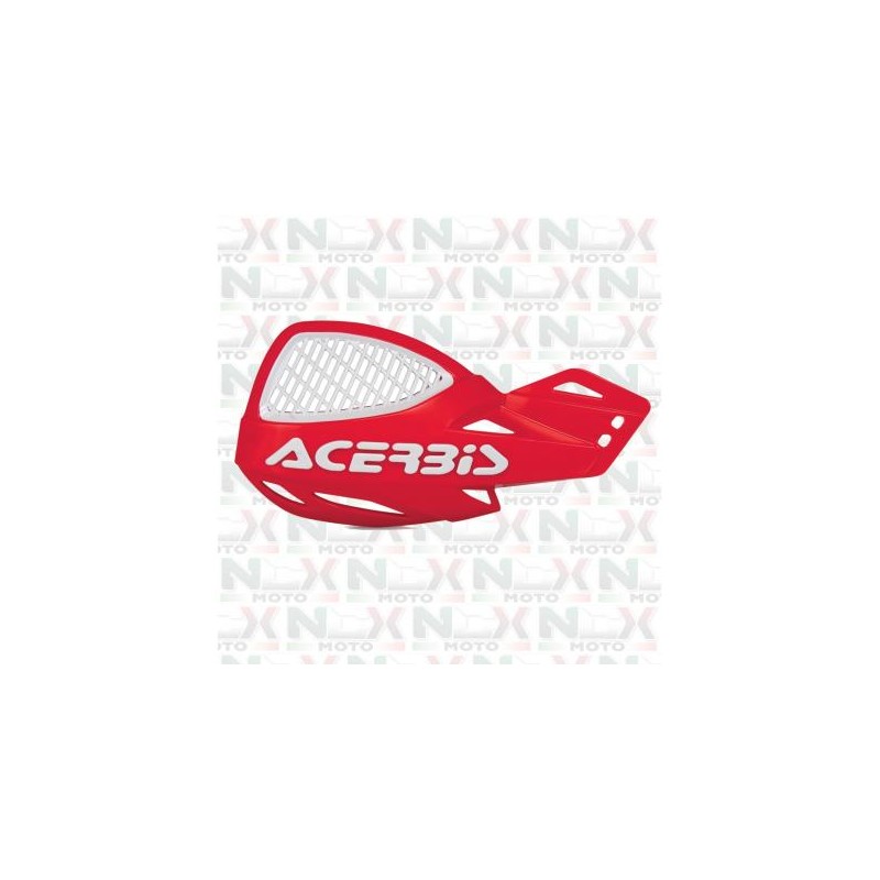 COPPIA PARAMANI ACERBIS UNIKO VENTED ROSSO/BIANCO