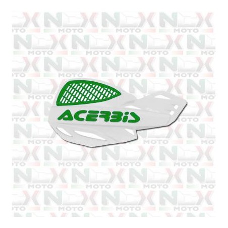 COPPIA PARAMANI ACERBIS UNIKO VENTED BIANCO/VERDE