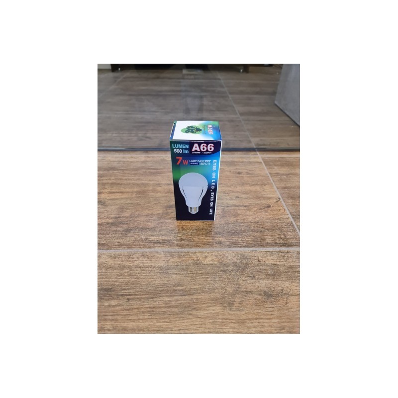Green Lighting Lampadina LED 7W E27 A66 Bianco Freddo 6400K