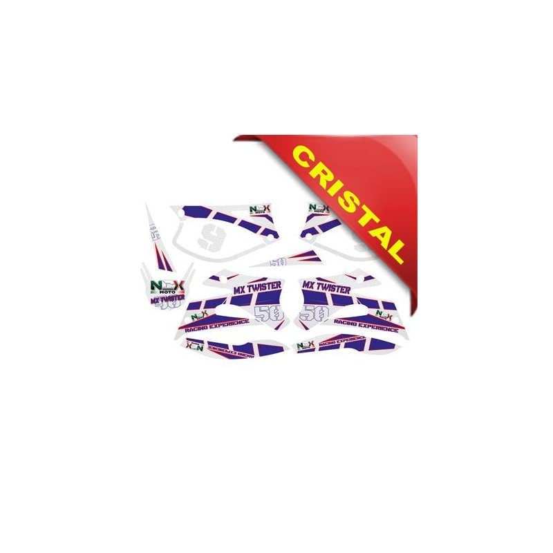 KIT GRAFICHE NCX MX TWISTER BLU IN CRISTAL