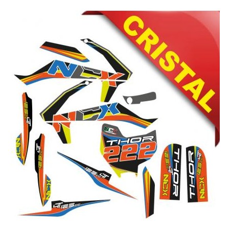 KIT GRAFICHE NCX THOR 125cc 14/12 ARANCIO IN CRISTAL