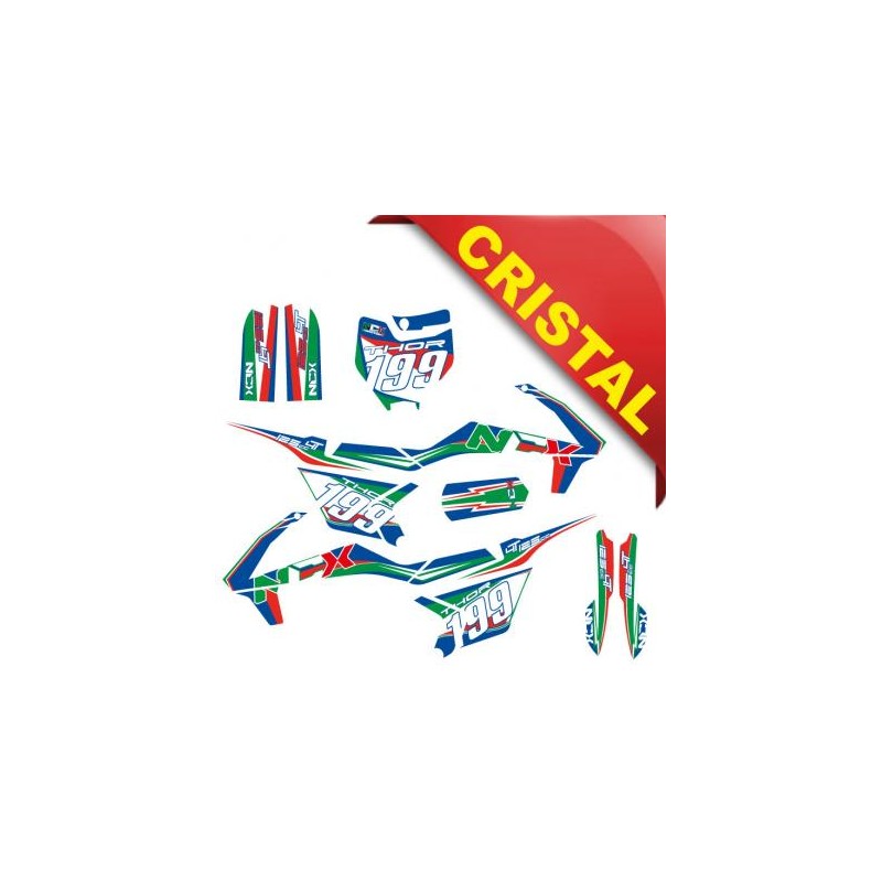 KIT GRAFICHE NCX THOR 125cc 14/12 ITALY IN CRISTAL