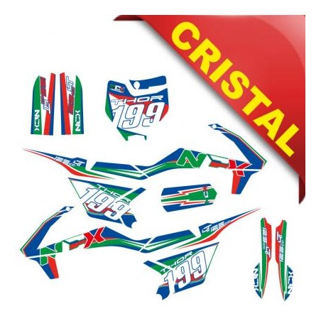 KIT GRAFICHE NCX THOR 125cc 14/12 ITALY IN CRISTAL