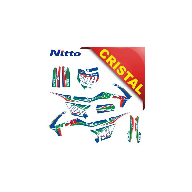 KIT GRAFICHE NCX THOR 125cc 14/12 ITALY IN CRISTAL NITTO ®