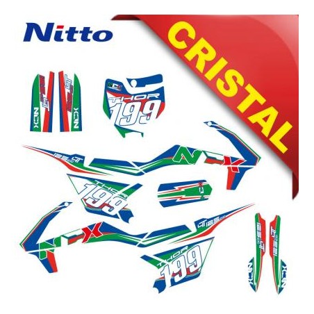 KIT GRAFICHE NCX THOR 125cc 14/12 ITALY IN CRISTAL NITTO ®