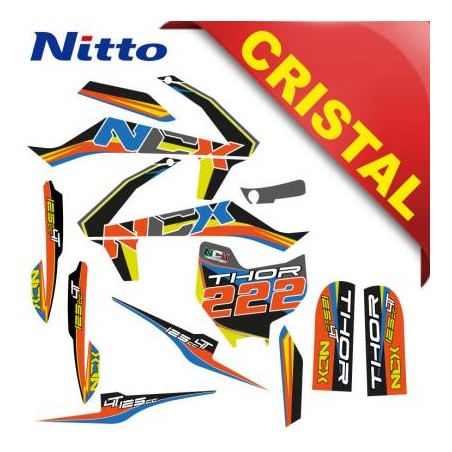 KIT GRAFICHE NCX THOR 125cc 14/12 ARANCIO IN CRISTAL NITTO ®