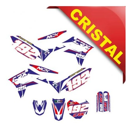 KIT GRAFICHE NCX CRX 125cc 17/14 BLU / ROSSO IN CRISTAL