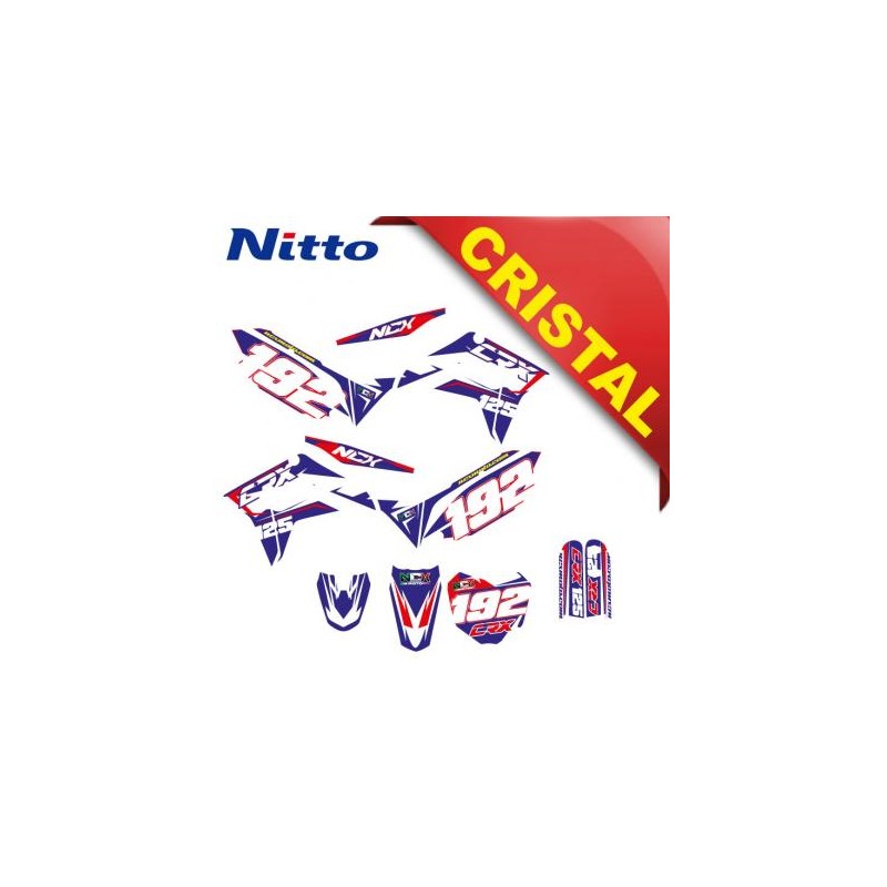 KIT GRAFICHE NCX CRX 125cc 17/14 BLU / ROSSO IN CRISTAL NITTO ®