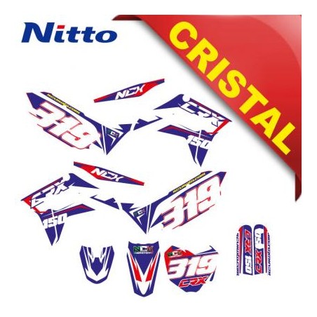 KIT GRAFICHE NCX CRX 150cc 17/14 BLU / ROSSO IN CRISTAL NITTO ®