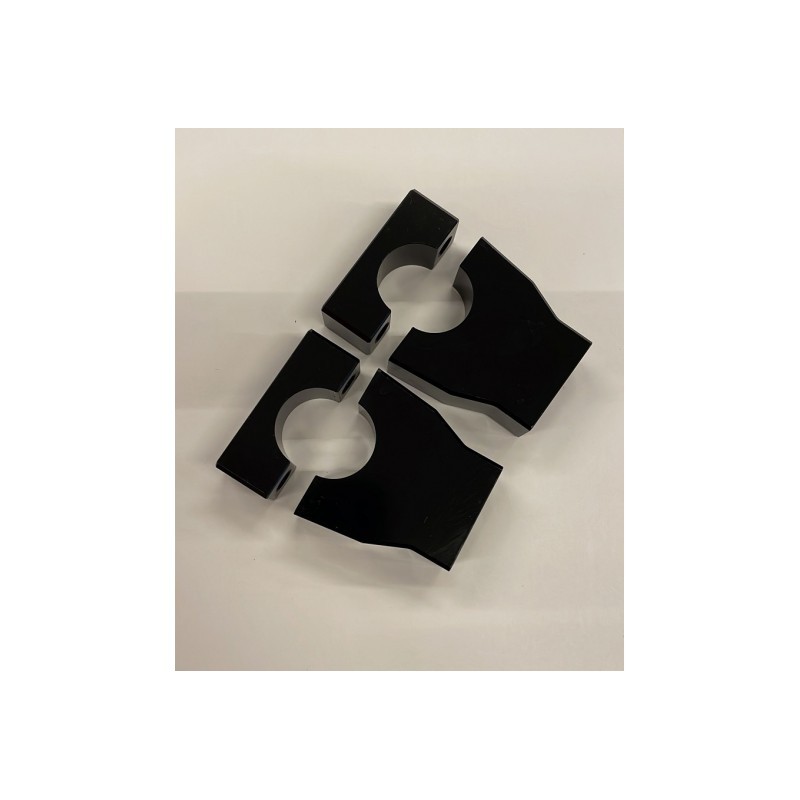 1cp SUPPORTO MANUBRIO 28mm RAISER IN CNC PER PIT BIKE KAYO TD160 160cc