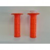 MANOPOLE GOMMA ARANCIO ARANCIONE PIT BIKE DESTRA + SINISTRA X MANUBRIO KAYO BSE SCORPION