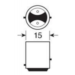 LAMPADA FARO BICI P21/5W 12v