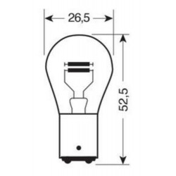 LAMPADA FARO BICI P21/5W 12v